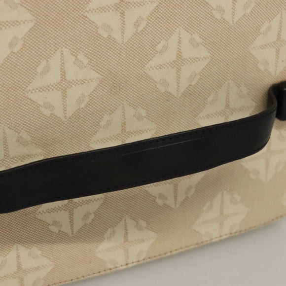 BOTTEGA VENETA Vanity Cosmetic Pouch Canvas Beige Auth bs23916