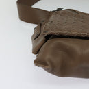BOTTEGA VENETA INTRECCIATO Waist bag Leather Brown 121604 Auth bs23917-9