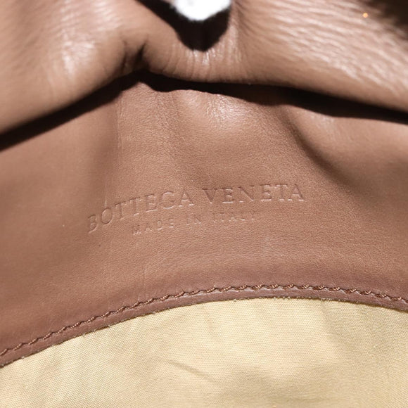 BOTTEGA VENETA INTRECCIATO Waist bag Leather Brown 121604 Auth bs23917