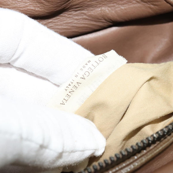 BOTTEGA VENETA INTRECCIATO Waist bag Leather Brown 121604 Auth bs23917