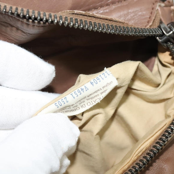 BOTTEGA VENETA INTRECCIATO Waist bag Leather Brown 121604 Auth bs23917