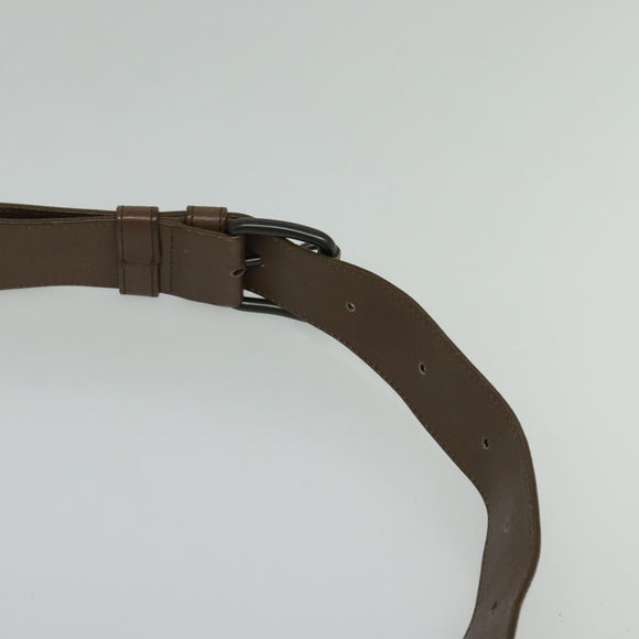 BOTTEGA VENETA INTRECCIATO Waist bag Leather Brown 121604 Auth bs23917