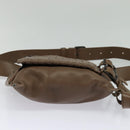 BOTTEGA VENETA INTRECCIATO Waist bag Leather Brown 121604 Auth bs23917-5