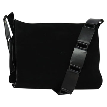 GUCCI Shoulder Bag Suede Black 001 2040 1933 Auth bs23923