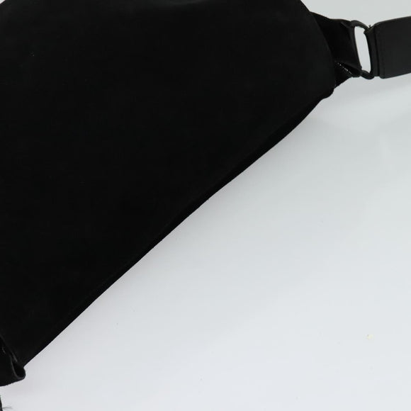 GUCCI Shoulder Bag Suede Black 001 2040 1933 Auth bs23923