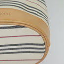 BURBERRY Shoulder Bag Canvas Leather White Auth bs23926-9