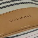 BURBERRY Shoulder Bag Canvas Leather White Auth bs23926-17