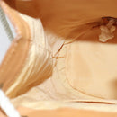 BURBERRY Shoulder Bag Canvas Leather White Auth bs23926-19