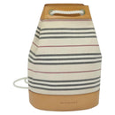 BURBERRY Shoulder Bag Canvas Leather White Auth bs23926-13