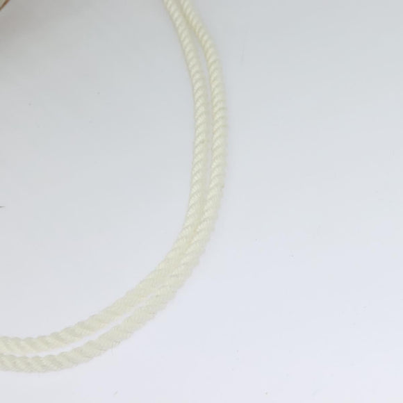 BURBERRY Shoulder Bag Canvas Leather White Auth bs23926