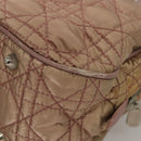 Christian Dior Canage Hand Bag Nylon Pink Auth bs23930-9