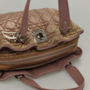 Christian Dior Canage Hand Bag Nylon Pink Auth bs23930-6