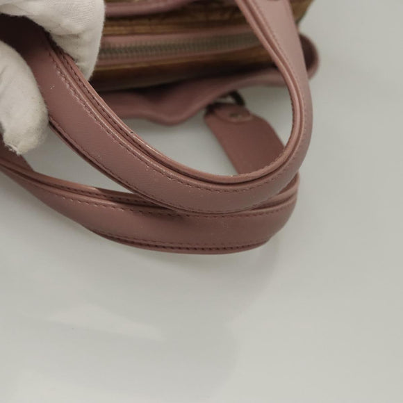 Christian Dior Canage Hand Bag Nylon Pink Auth bs23930