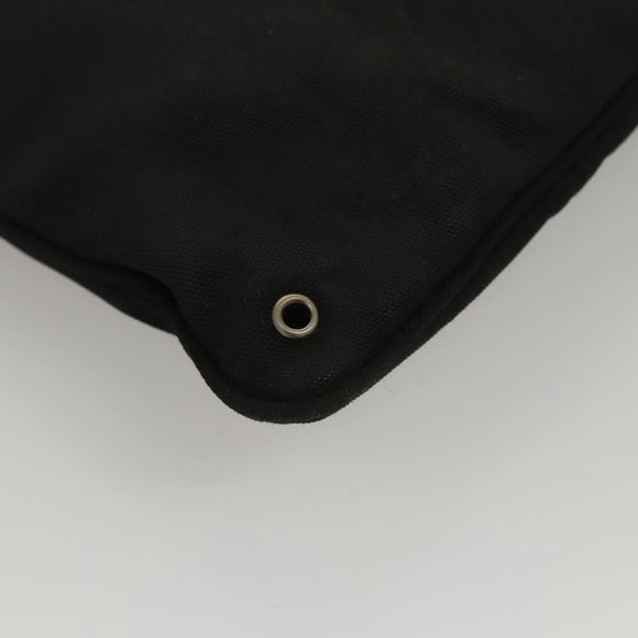 GUCCI Shoulder Bag Canvas Black Auth bs23933