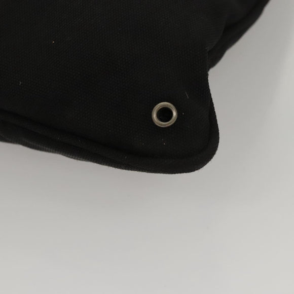 GUCCI Shoulder Bag Canvas Black Auth bs23933