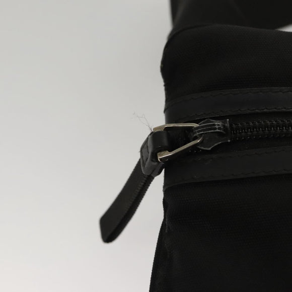 GUCCI Shoulder Bag Canvas Black Auth bs23933