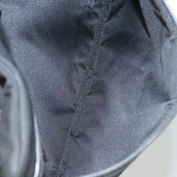 GUCCI Shoulder Bag Canvas Black Auth bs23933