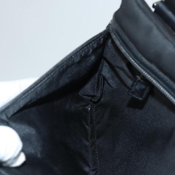 GUCCI Shoulder Bag Canvas Black Auth bs23933