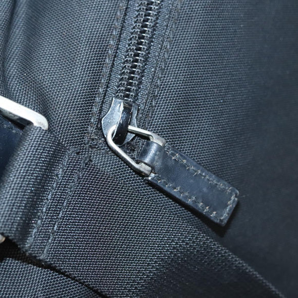 GUCCI Shoulder Bag Canvas Black Auth bs23933