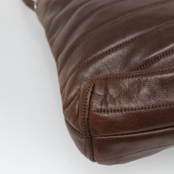 GUCCI Tote Bag Leather Brown Auth bs23937