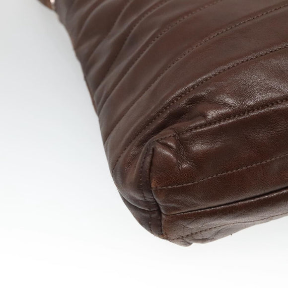 GUCCI Tote Bag Leather Brown Auth bs23937