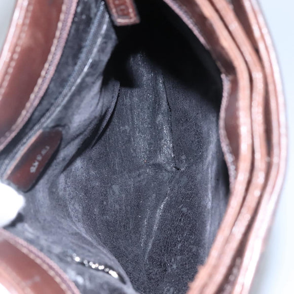 GUCCI Tote Bag Leather Brown Auth bs23937
