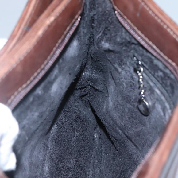 GUCCI Tote Bag Leather Brown Auth bs23937