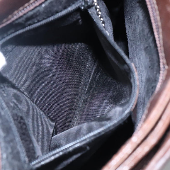 GUCCI Tote Bag Leather Brown Auth bs23937