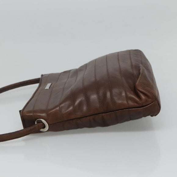 GUCCI Tote Bag Leather Brown Auth bs23937