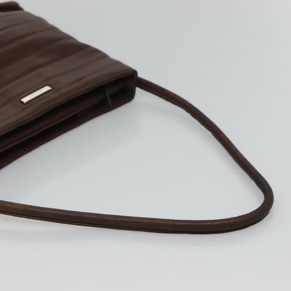 GUCCI Tote Bag Leather Brown Auth bs23937