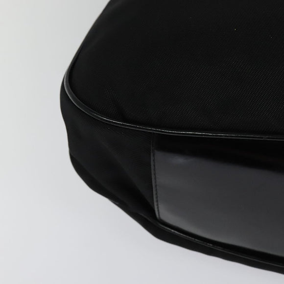 GUCCI Bamboo Hand Bag Nylon 2way Black 001 2128 1577 Auth bs23939