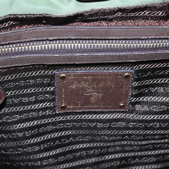 PRADA Shoulder Bag Nylon Khaki Auth bs23949