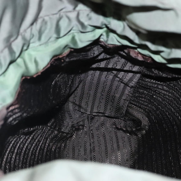 PRADA Shoulder Bag Nylon Khaki Auth bs23949