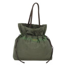 PRADA Shoulder Bag Nylon Khaki Auth bs23949-1