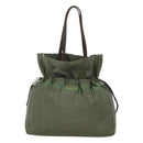 PRADA Shoulder Bag Nylon Khaki Auth bs23949-13