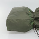 PRADA Shoulder Bag Nylon Khaki Auth bs23949-4