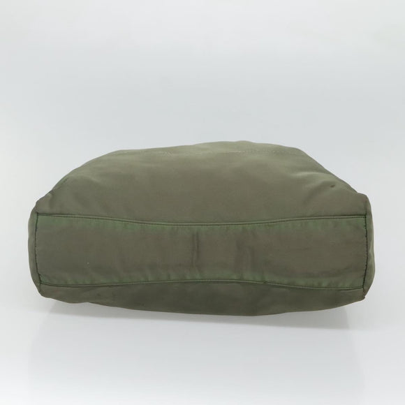 PRADA Shoulder Bag Nylon Khaki Auth bs23949