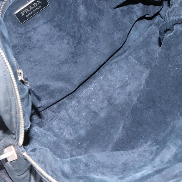 PRADA Hand Bag Nylon Black Auth bs23959