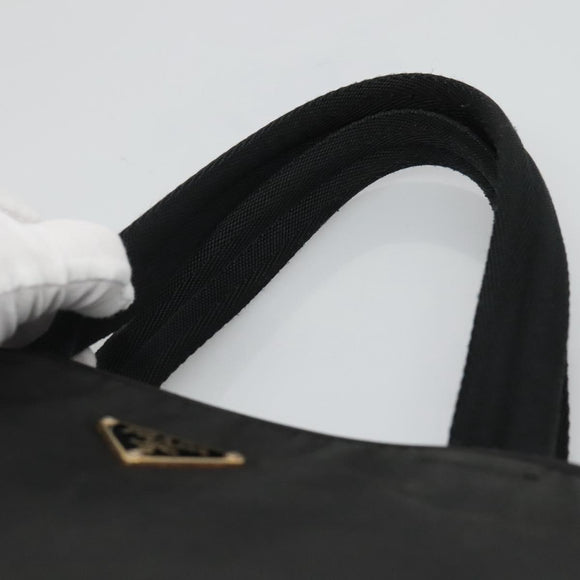 PRADA Hand Bag Nylon Black Auth bs23959