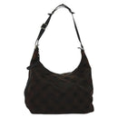 Salvatore Ferragamo Shoulder Bag Canvas Brown Auth bs23964-1