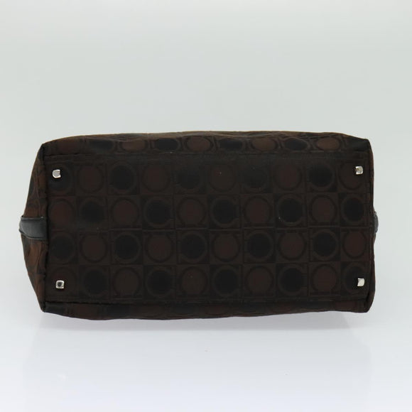 Salvatore Ferragamo Shoulder Bag Canvas Brown Auth bs23964
