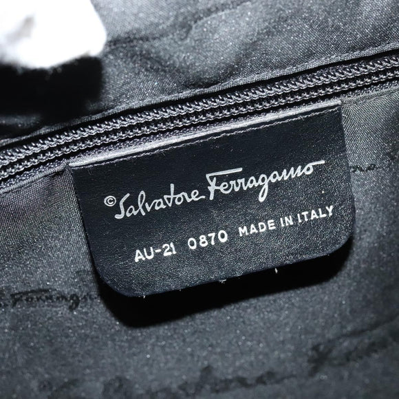 Salvatore Ferragamo Shoulder Bag Canvas Brown Auth bs23964