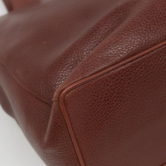 Salvatore Ferragamo Shoulder Bag Leather Brown Auth bs23965