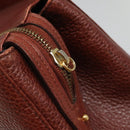 Salvatore Ferragamo Shoulder Bag Leather Brown Auth bs23965-10