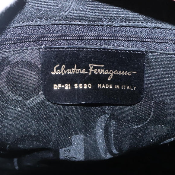 Salvatore Ferragamo Shoulder Bag Leather Brown Auth bs23965