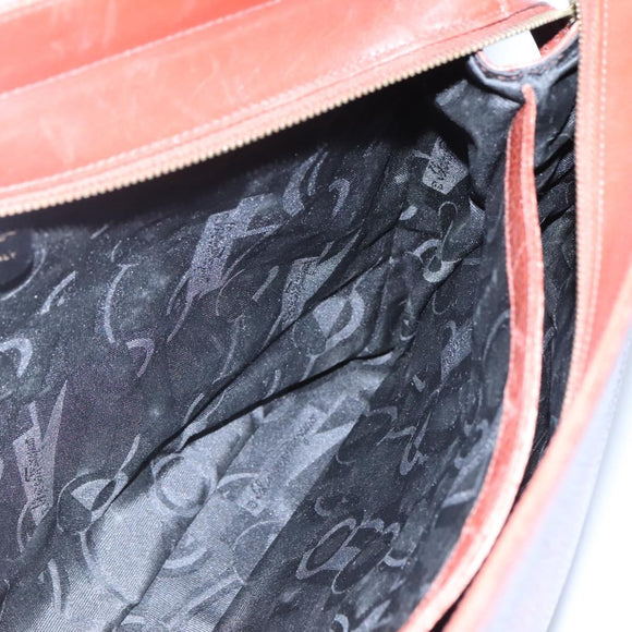 Salvatore Ferragamo Shoulder Bag Leather Brown Auth bs23965