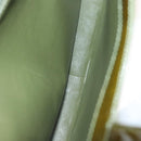 CHANEL Hand Bag Enamel Khaki CC Auth bs23971-18