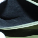 CHANEL Hand Bag Enamel Khaki CC Auth bs23971-22