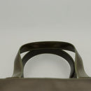 CHANEL Hand Bag Enamel Khaki CC Auth bs23971-8