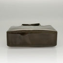 CHANEL Hand Bag Enamel Khaki CC Auth bs23971-9